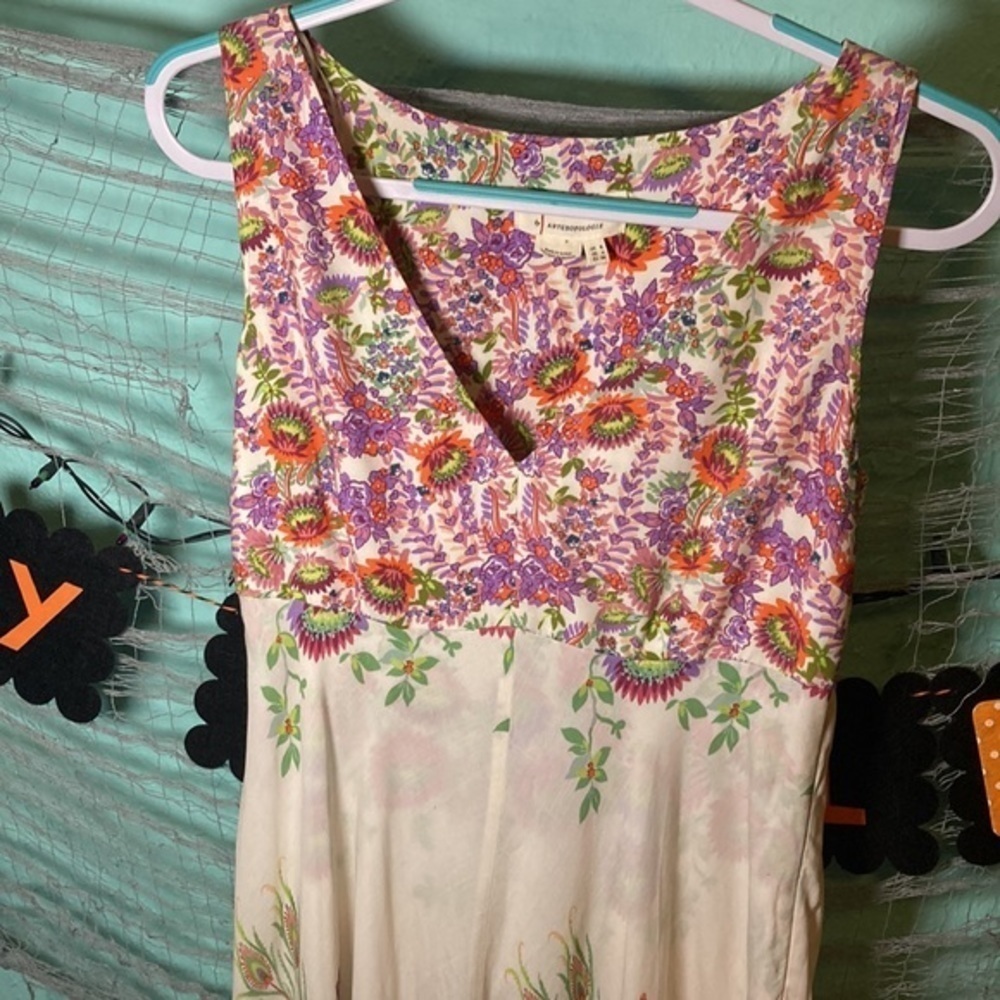Anthropologie Analise Crane Bird Dress - Picture 3 of 10